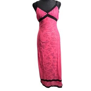 Y2K Vintage Urban Outfitters Floral Midi Babydoll Slip Dress Size Medium